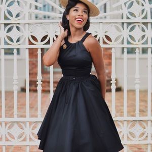 Pinup Couture black Harley dress small